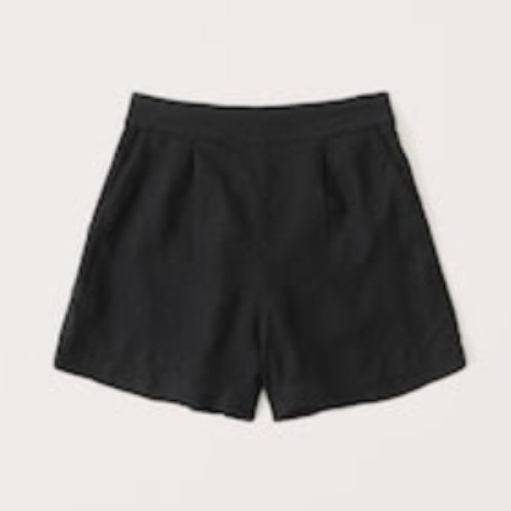 Linen-blend pull on shorts NWT